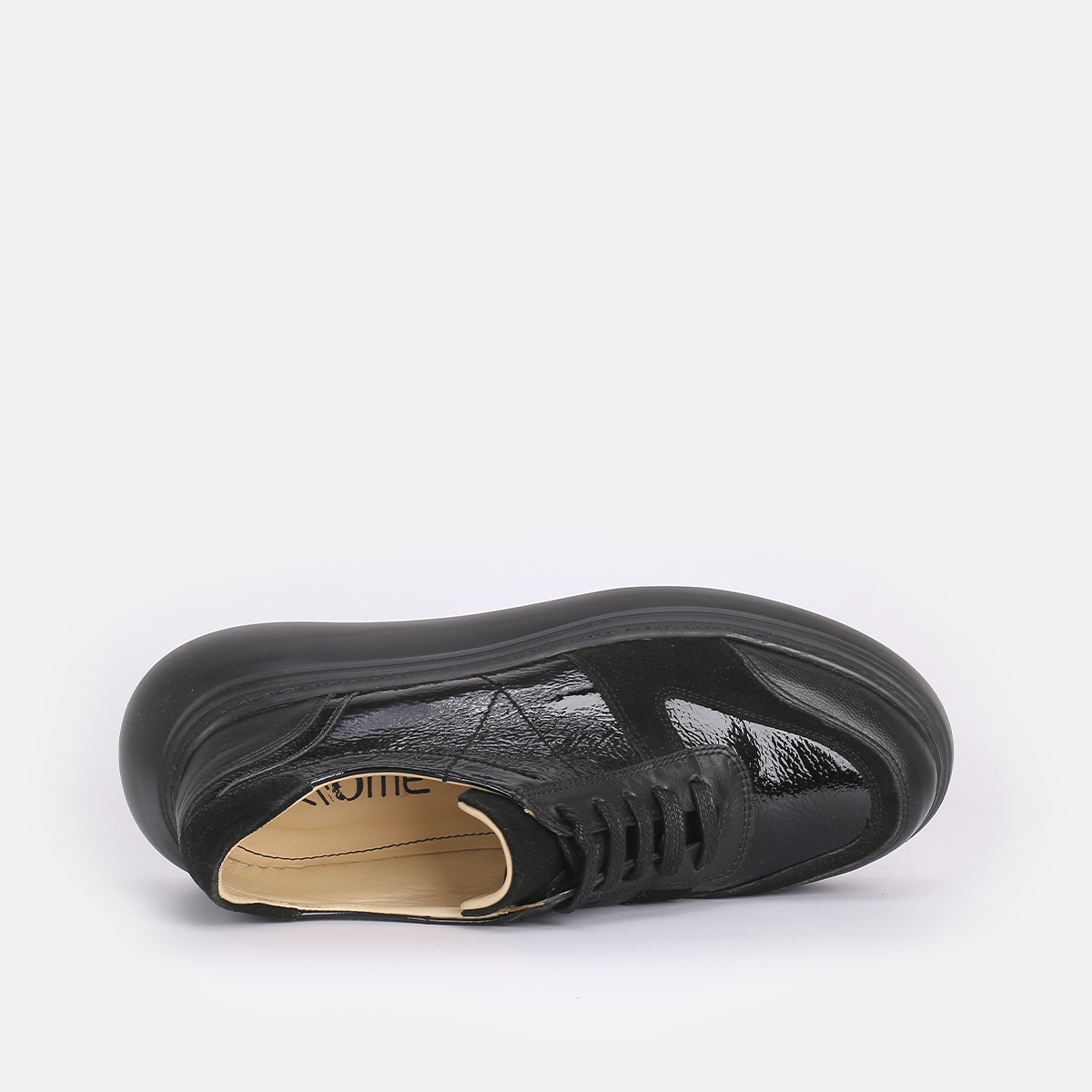 Baskets en cuir Noir-7059