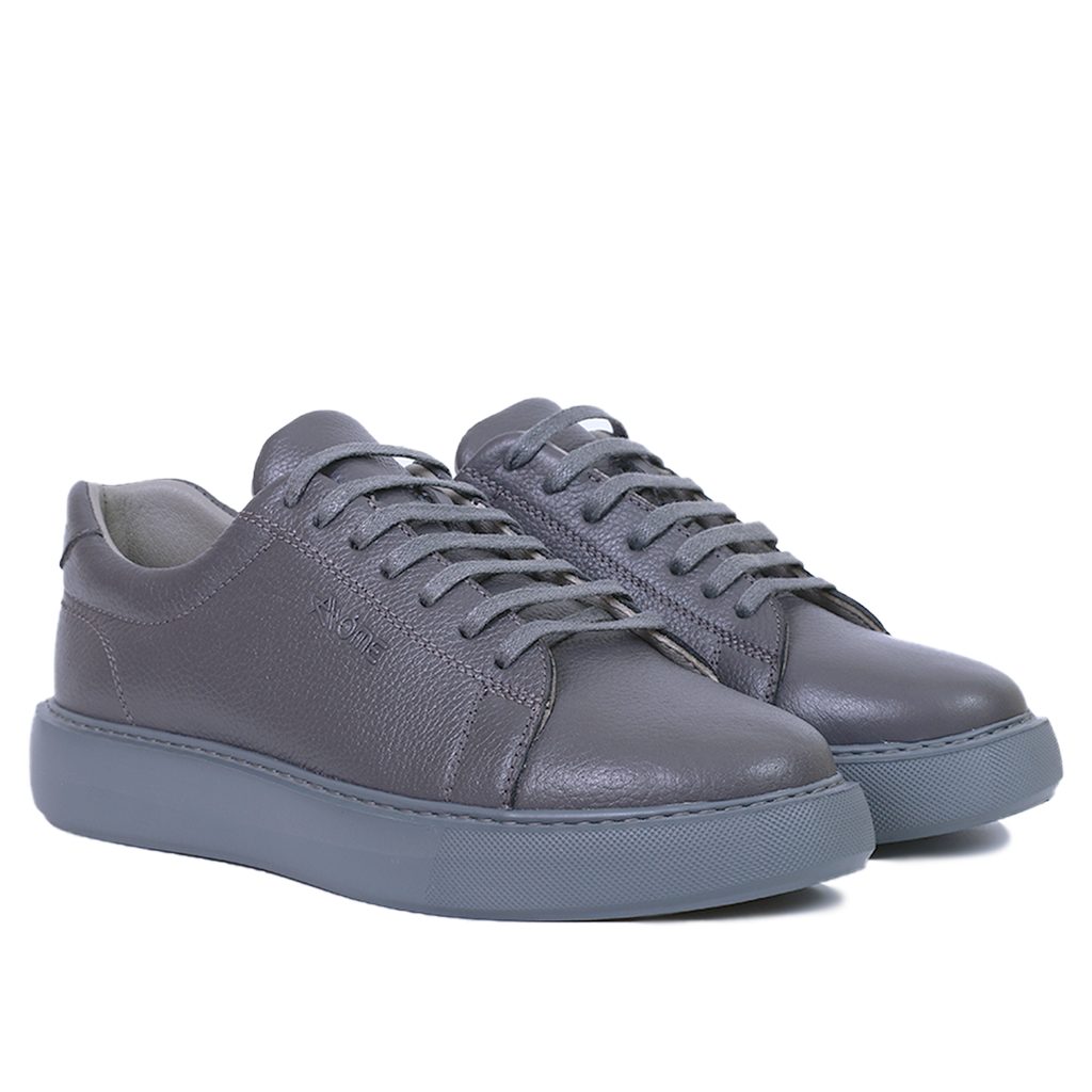 BASKET CUIR GRIS 800