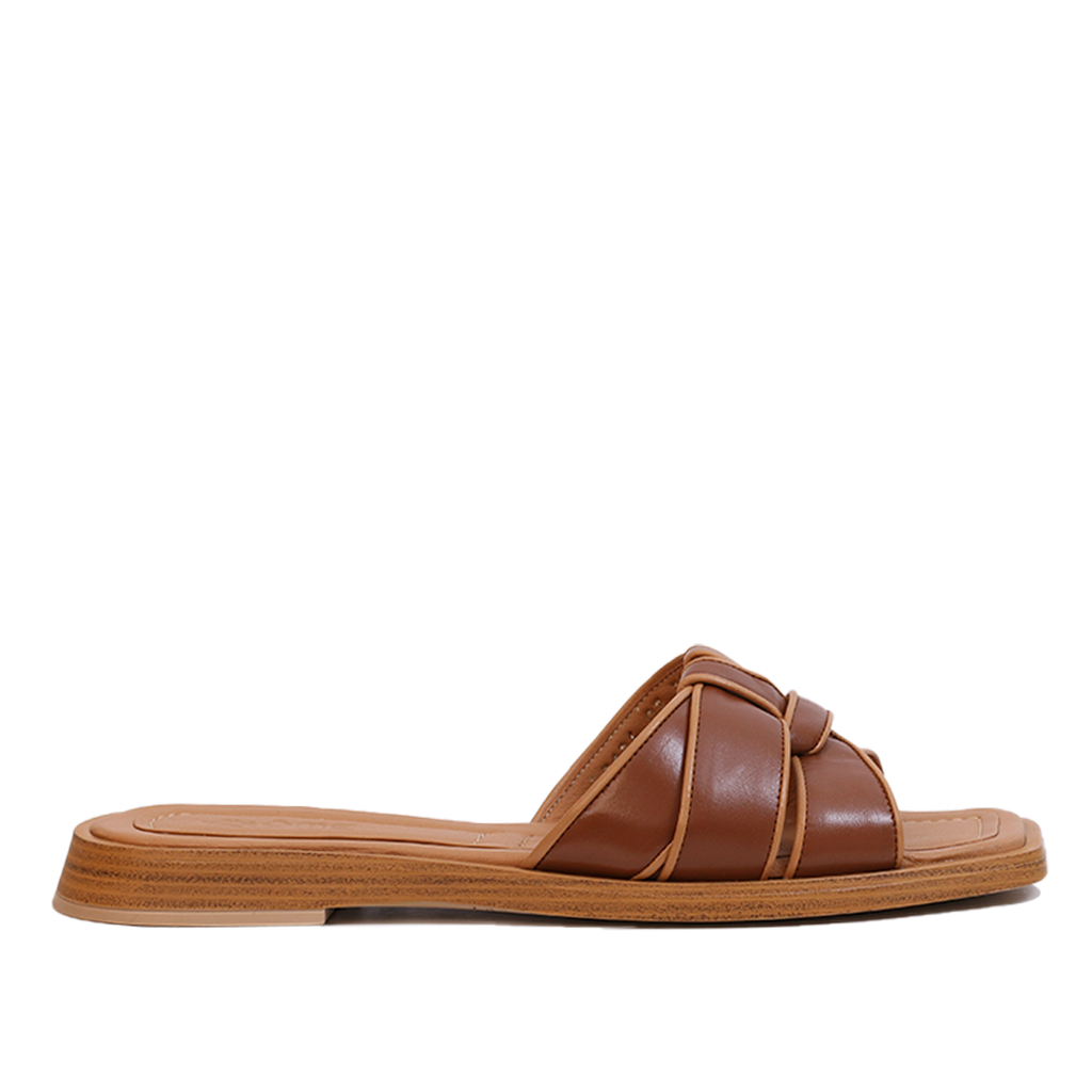 SANDALES EN CUIR Tabac 5106