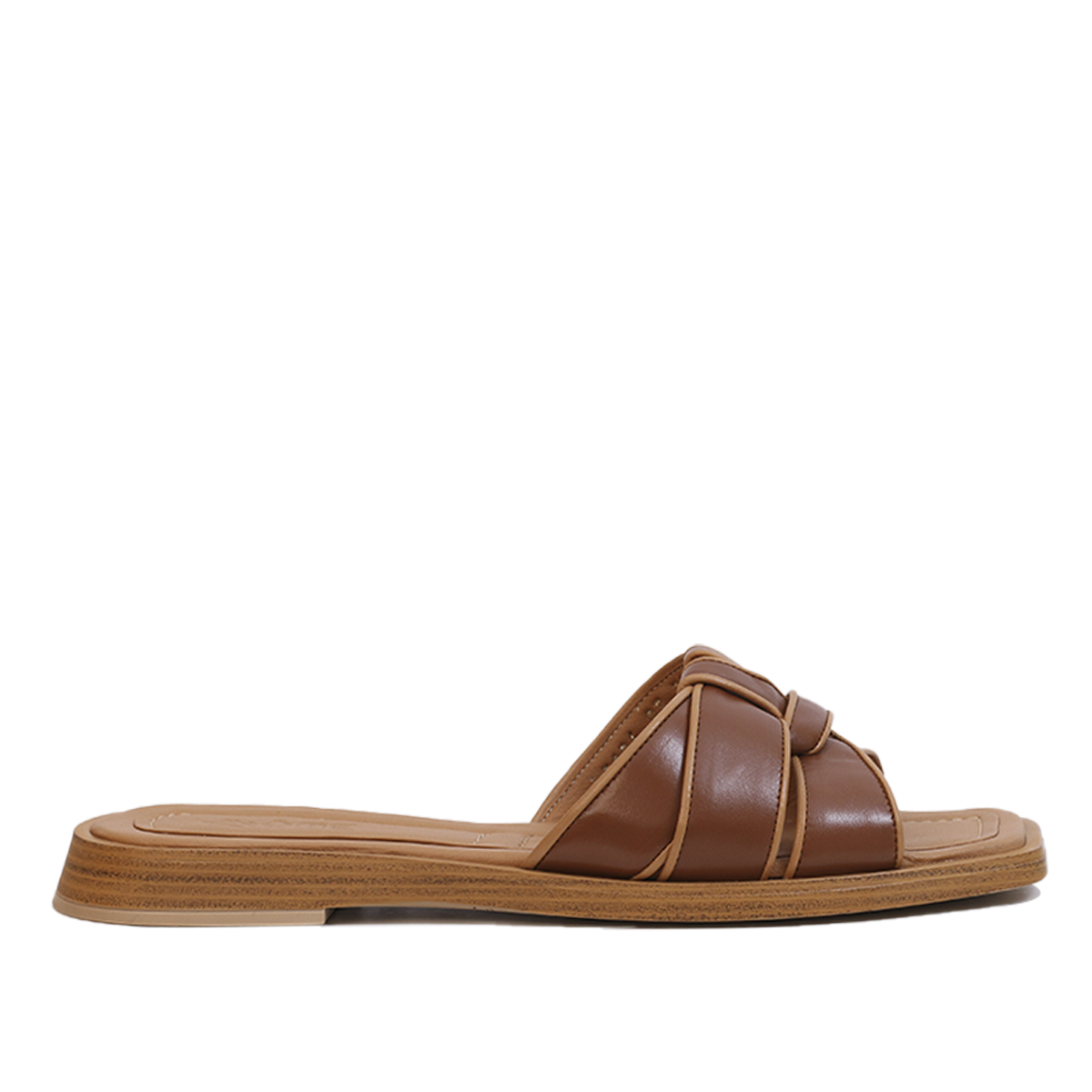 SANDALES EN CUIR Tabac 5106