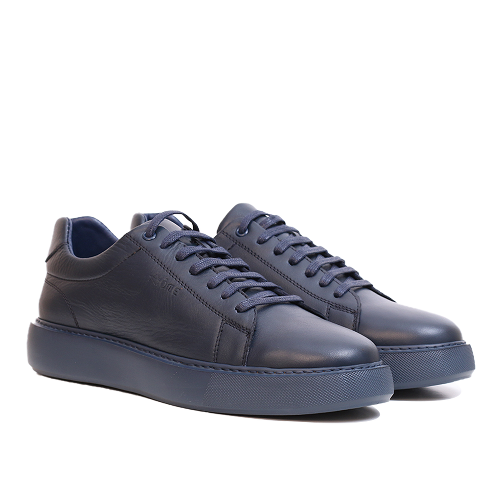 BASKET CUIR BLEU 800