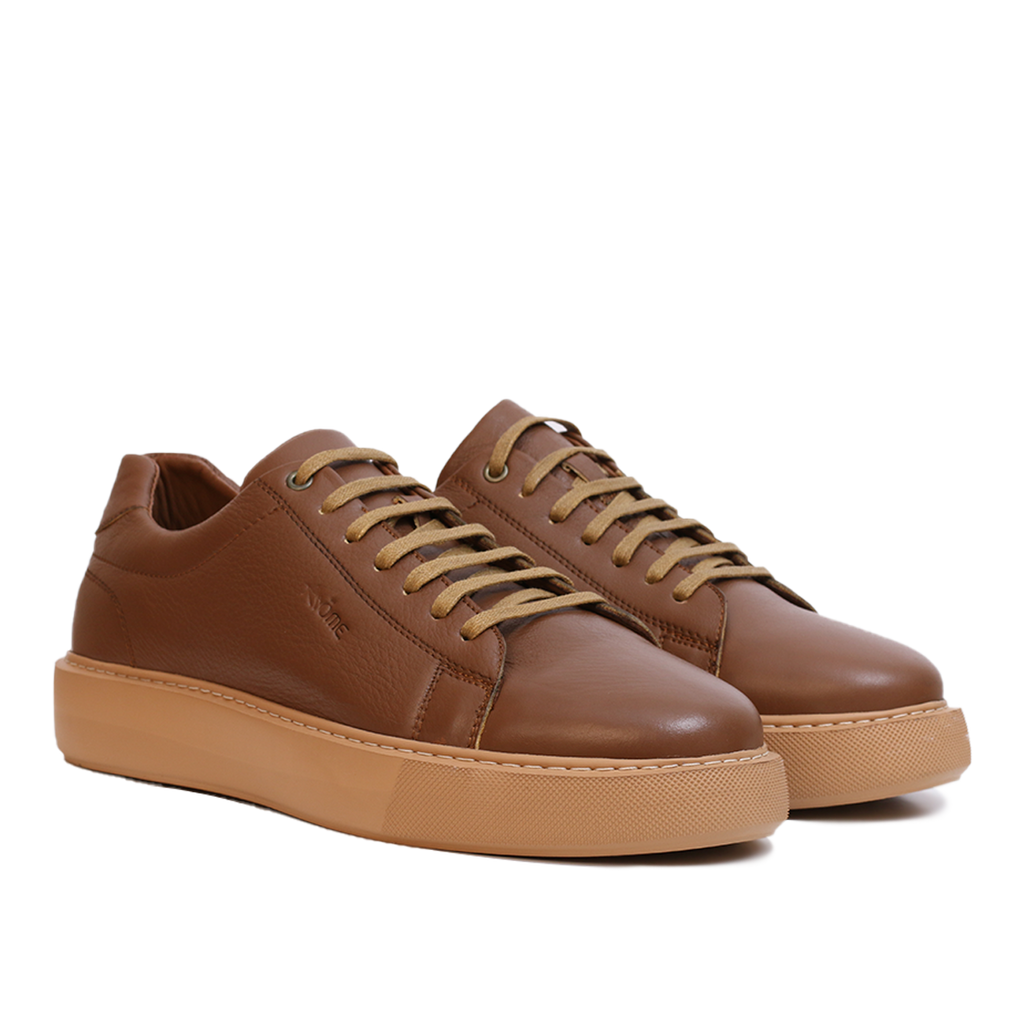 BASKET CUIR MARRON 800