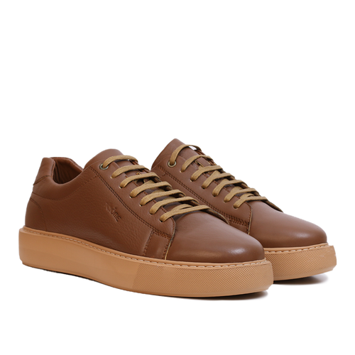 BASKET CUIR MARRON 800