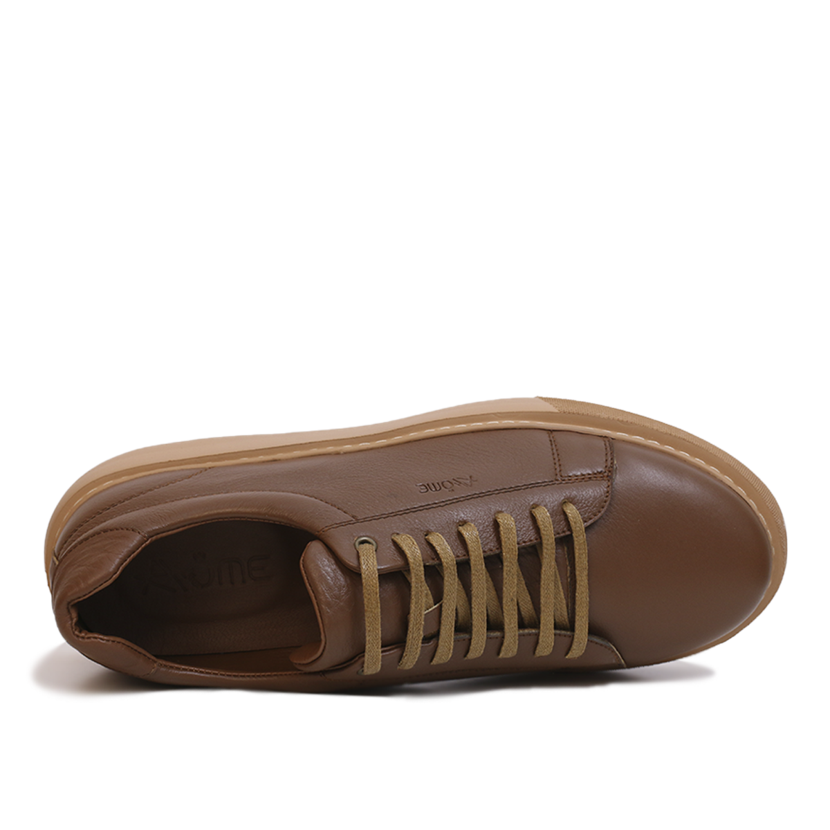 BASKET CUIR MARRON 800