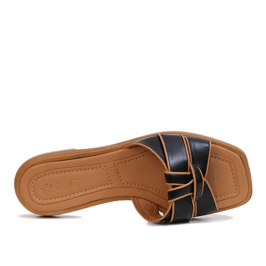 SANDALES EN CUIR noir 5106