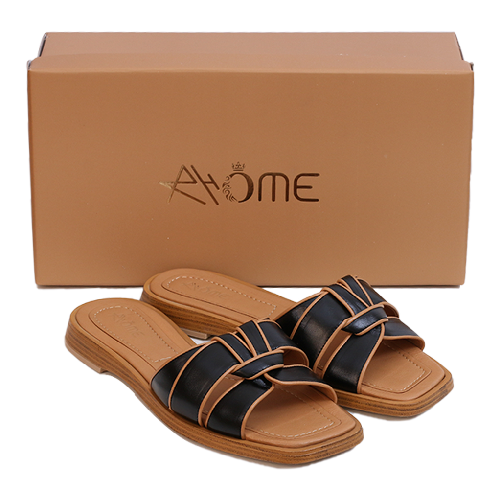 SANDALES EN CUIR noir 5106