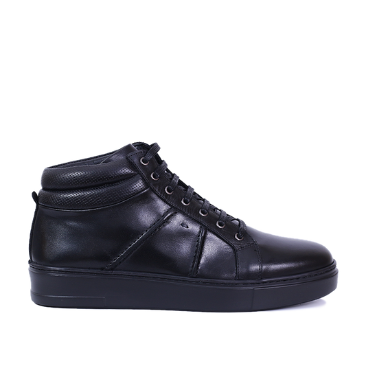 BASKET CUIR NOIR 8278