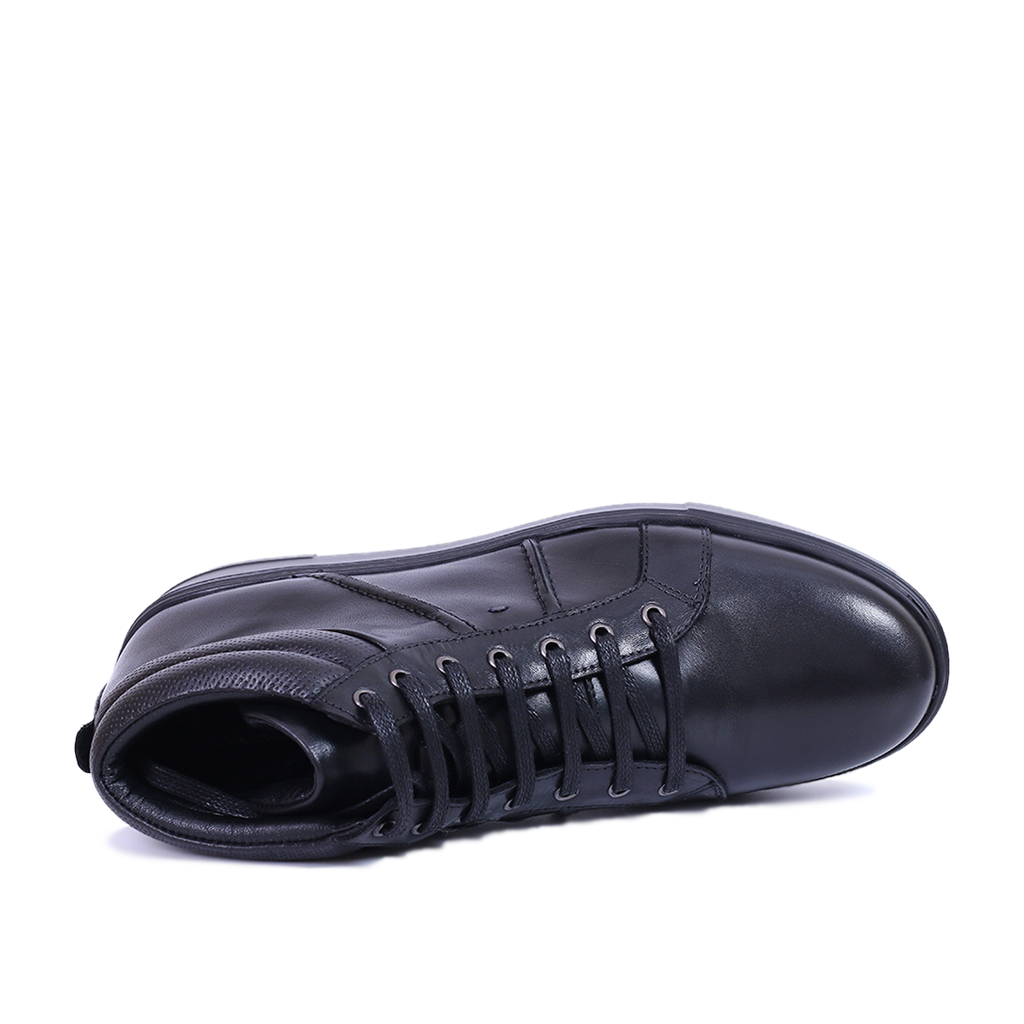 BASKET CUIR NOIR 8278