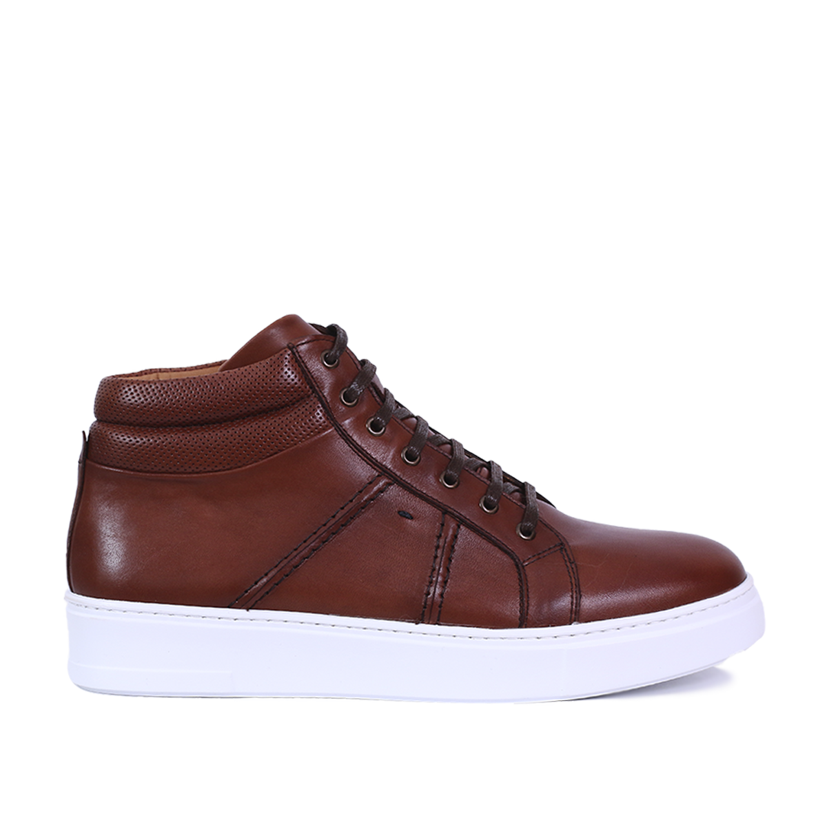 BASKET CUIR TABAC 8278