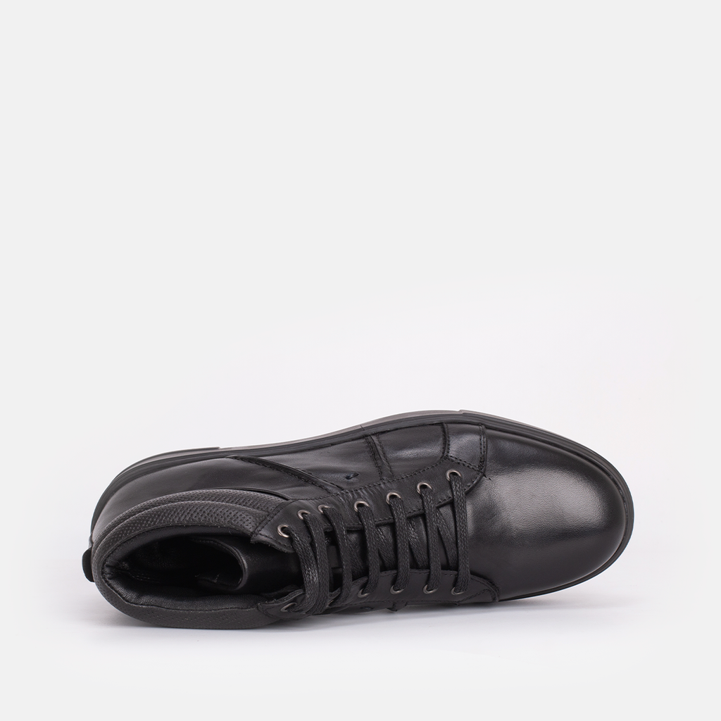 BASKET CUIR NOIR 8278