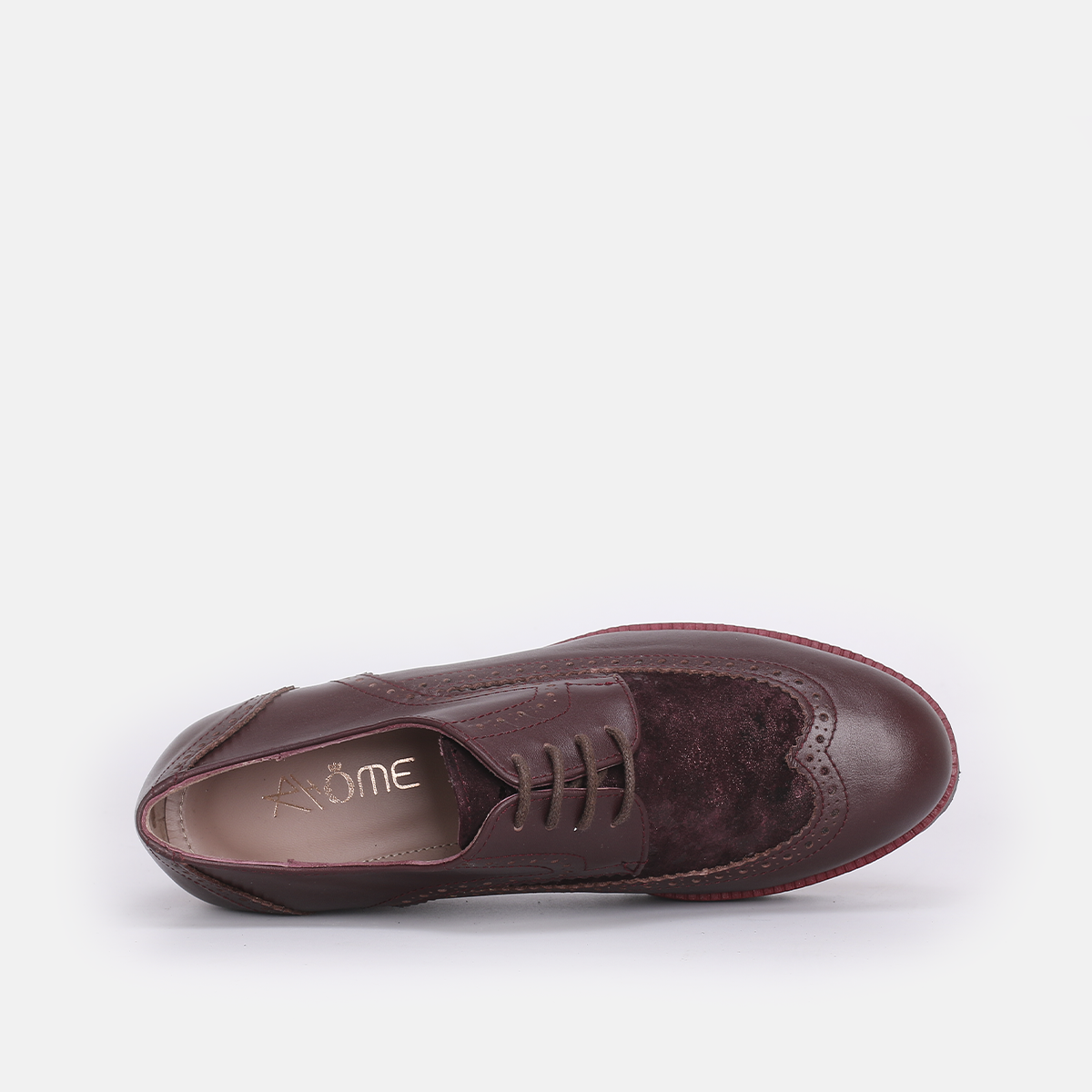 Chaussures en Cuir Bordeau - 828