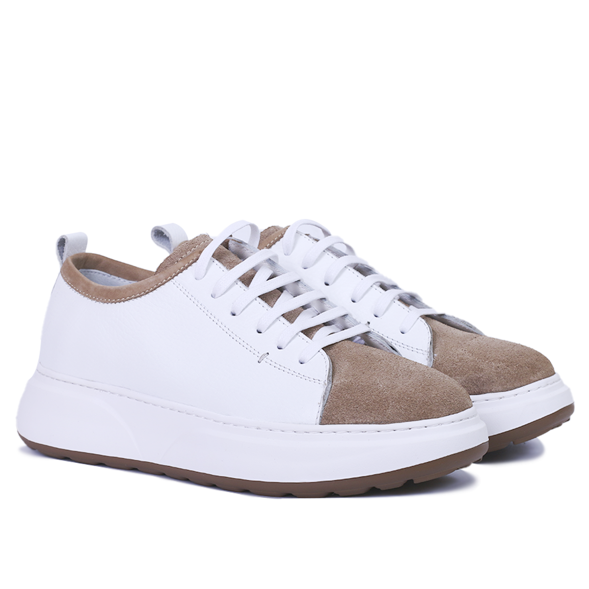 BASKET CUIR Blanc 850