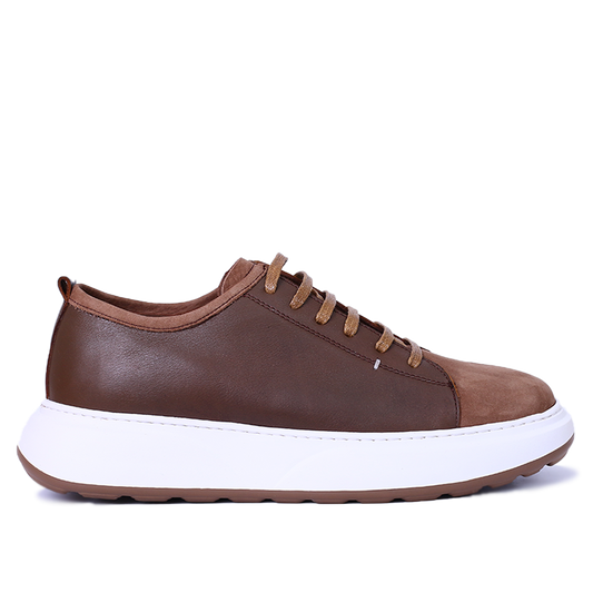 BASKET CUIR MARRON 850