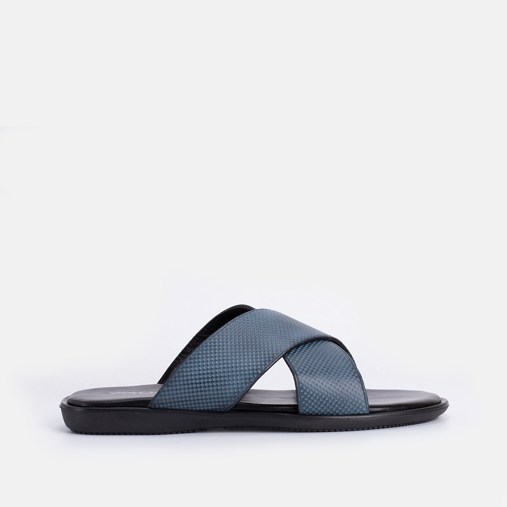 Momy en cuir  bleu