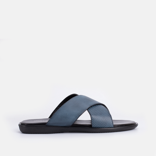 Momy en cuir  bleu