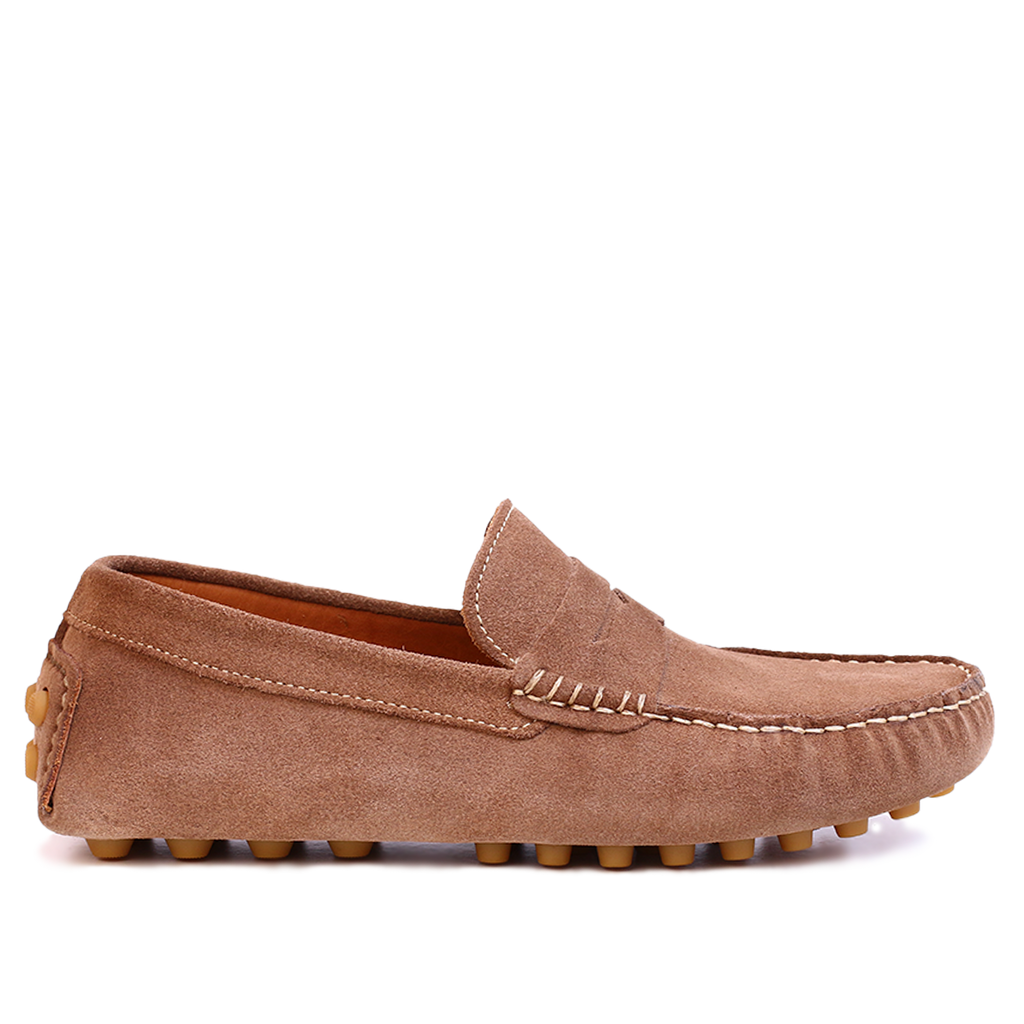 Mocassin Gommino en daim BEIGE