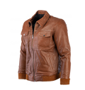 Blouson en cuir Tabac CR7