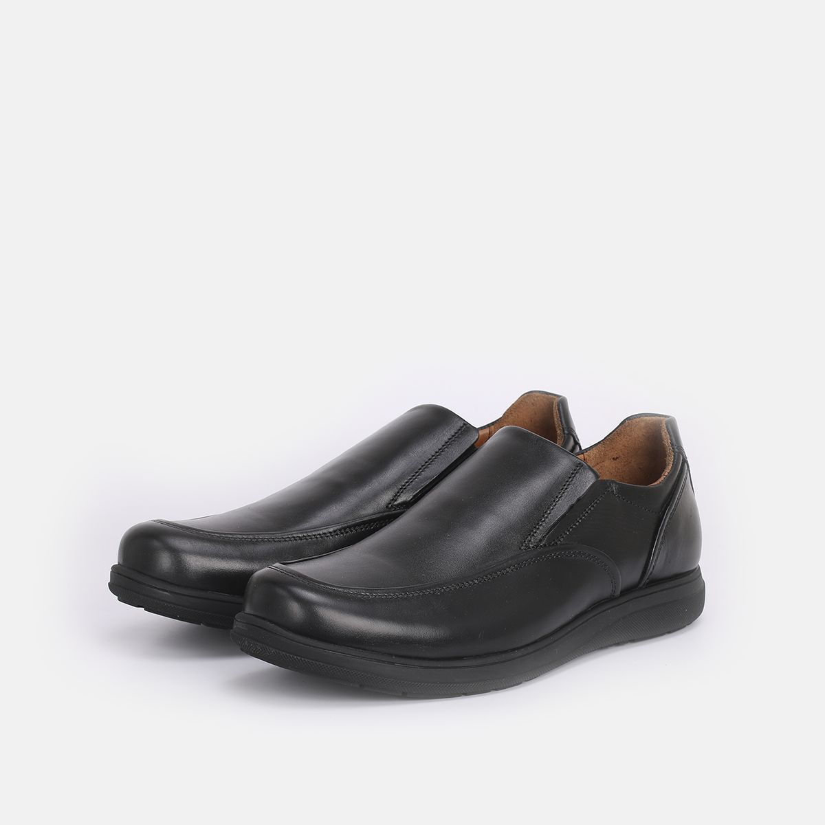 Confort  - Chaussure en Cuir Noir