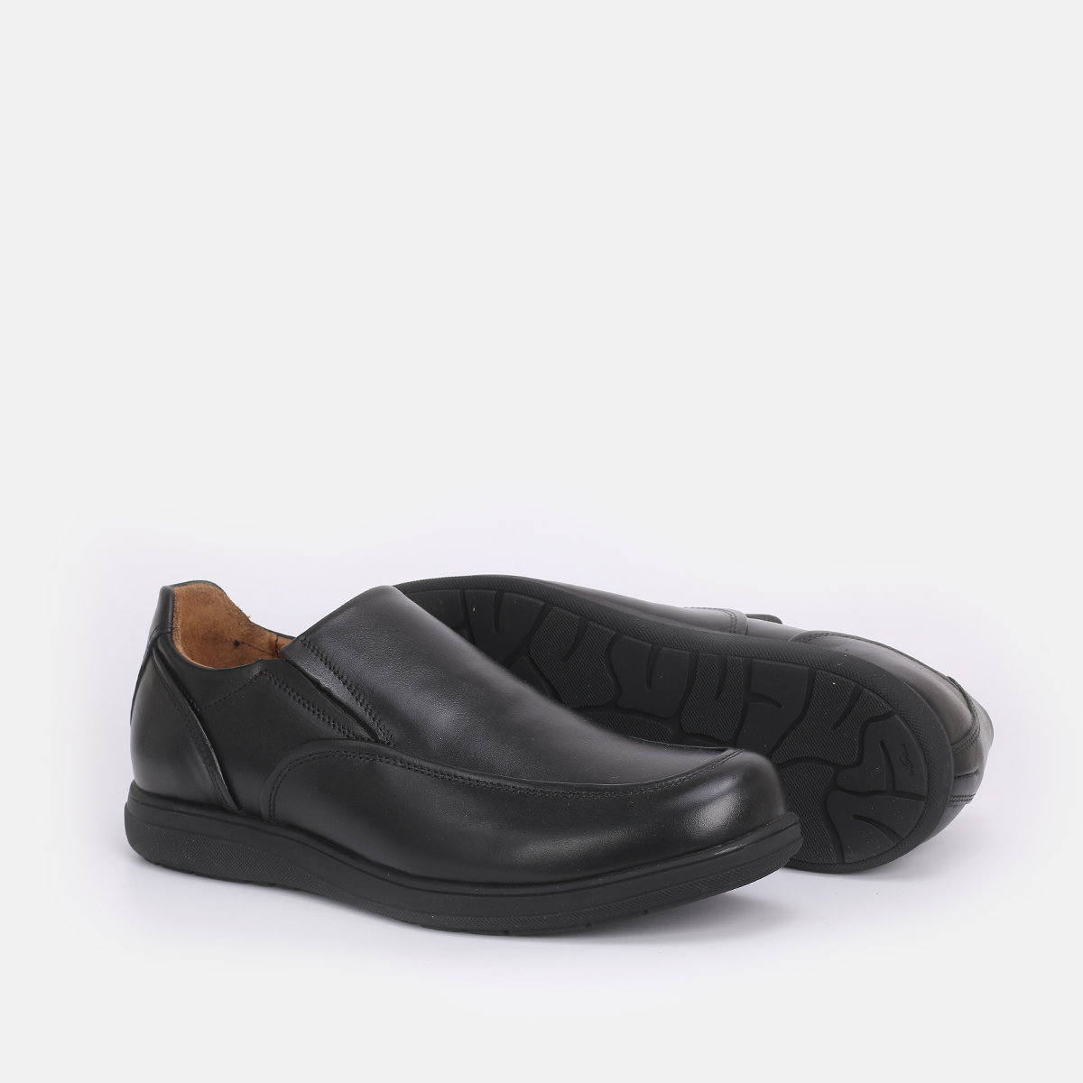 Confort  - Chaussure en Cuir Noir