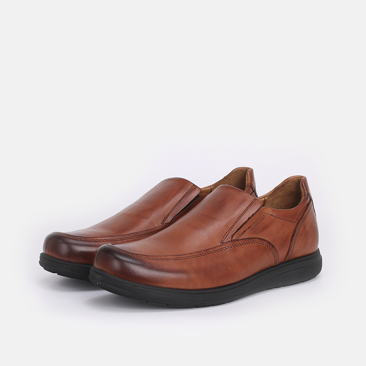 Confort  - Chaussure en Cuir Tabac