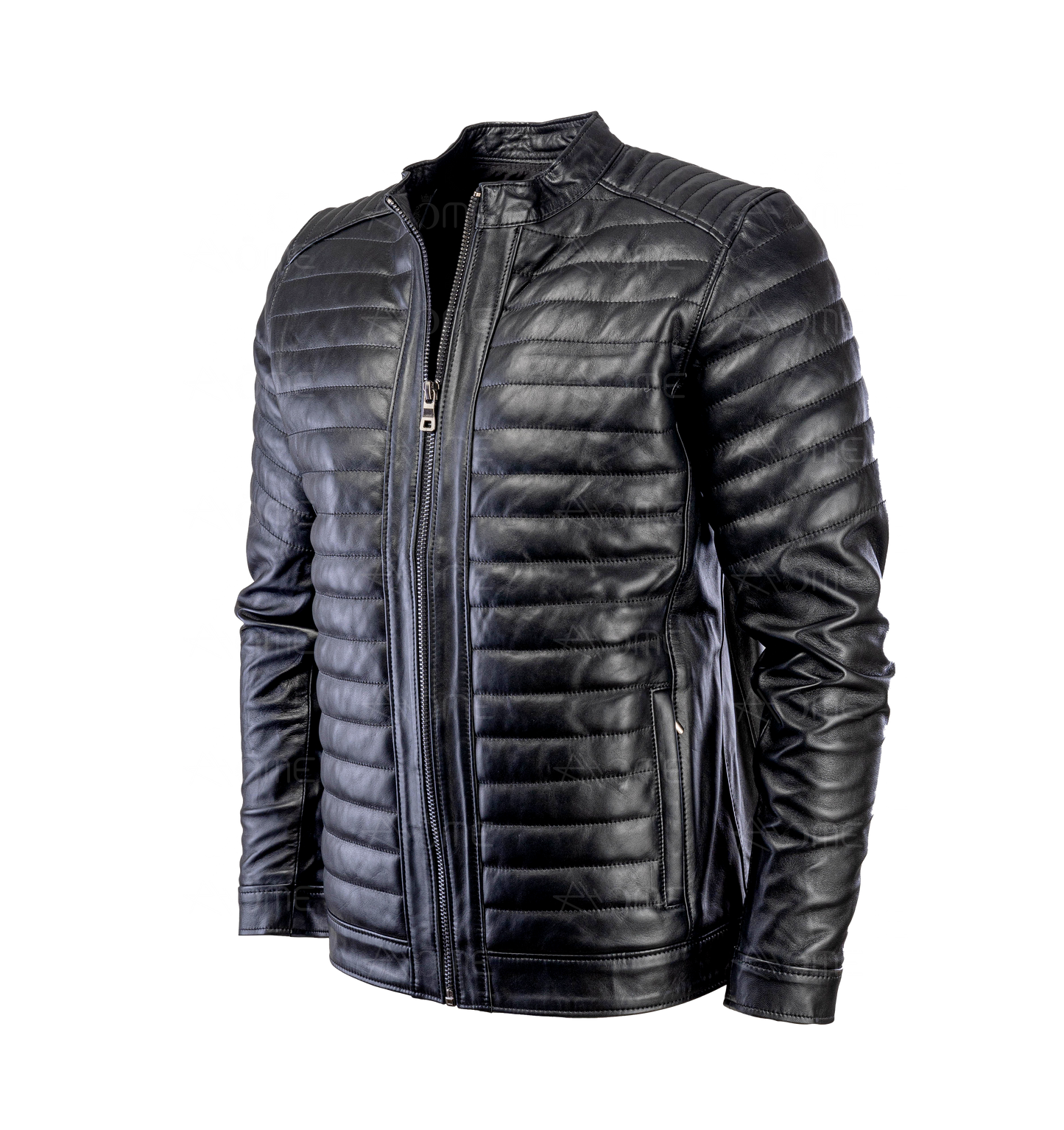 Doudoun en cuir Noir