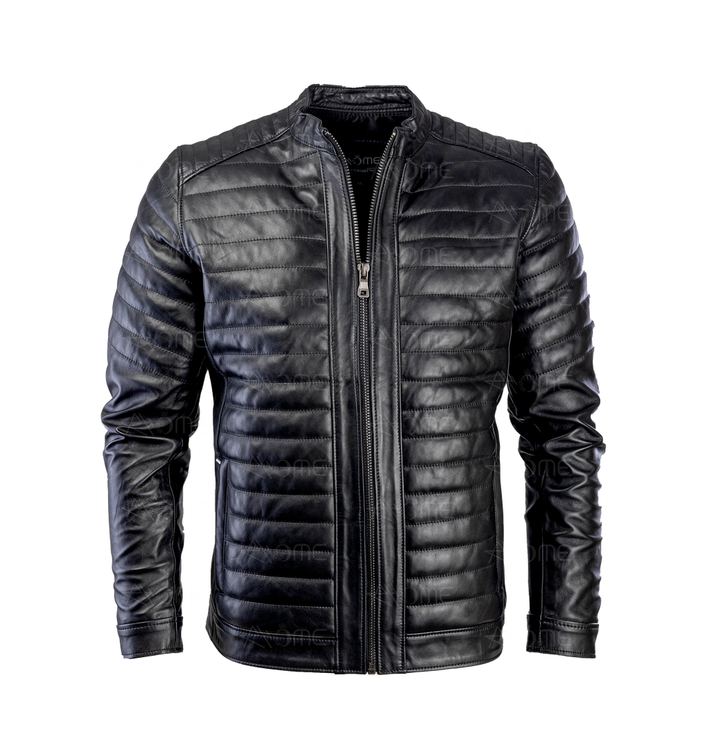 Doudoun en cuir Noir