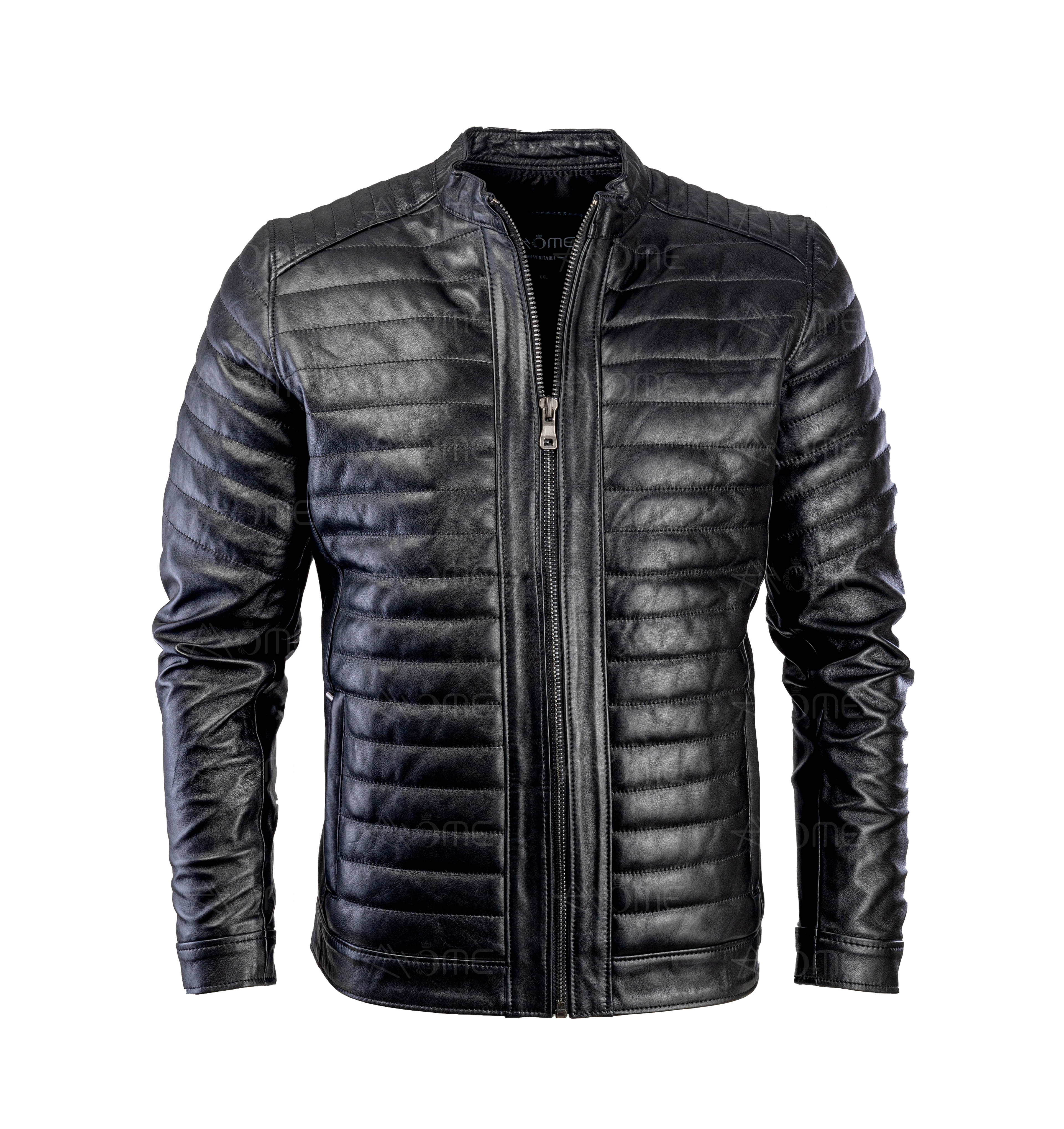 Doudoun en cuir Noir