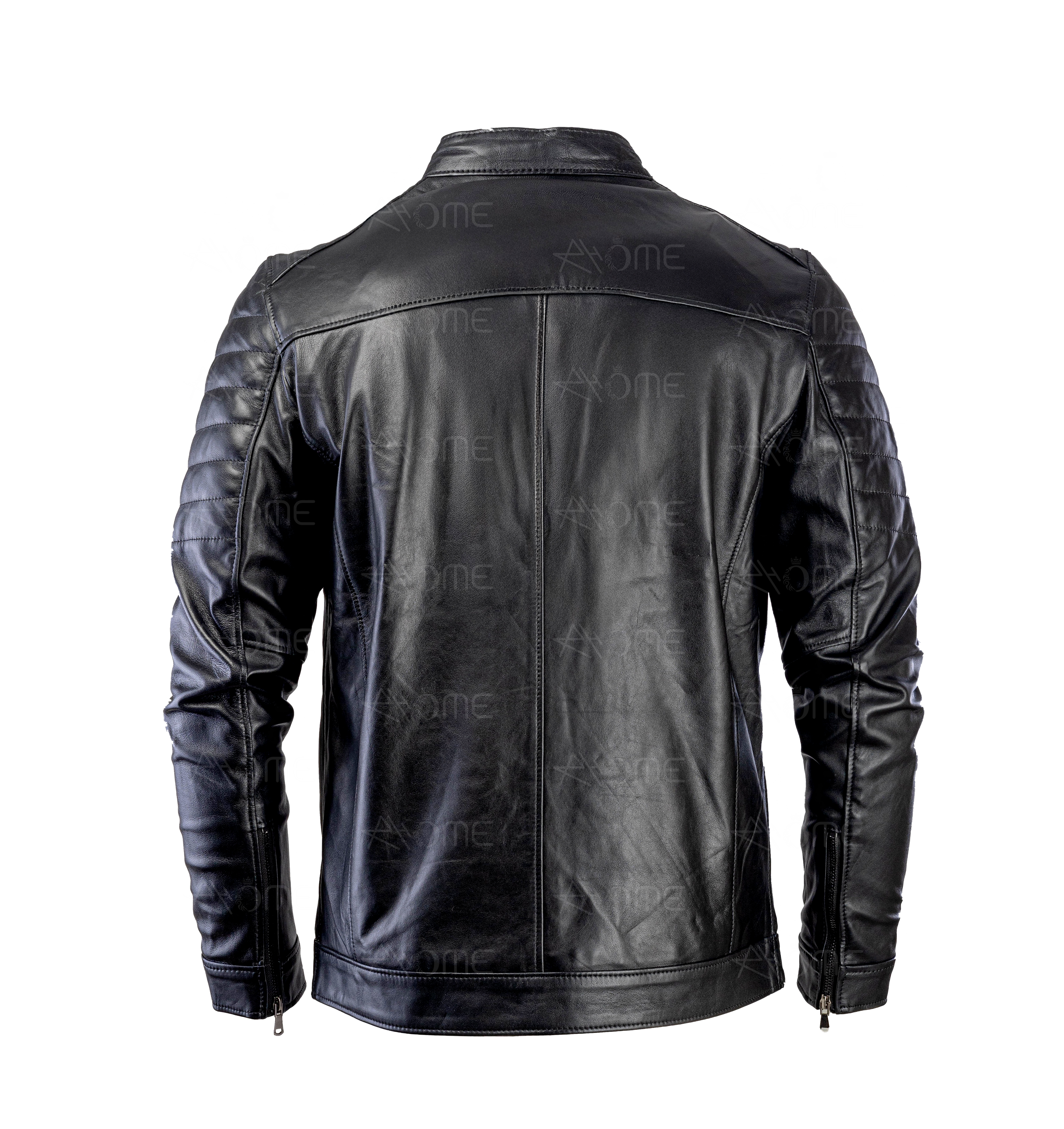Doudoun en cuir Noir