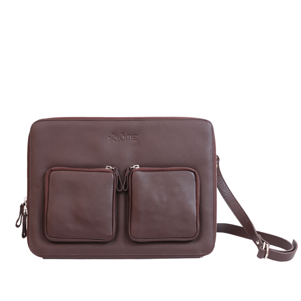 Etui Pc 13" Marron avec bandouliere