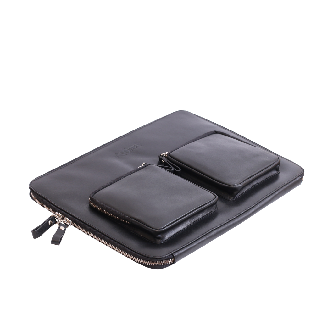 Etui Pc 13" noir  avec bandouliere