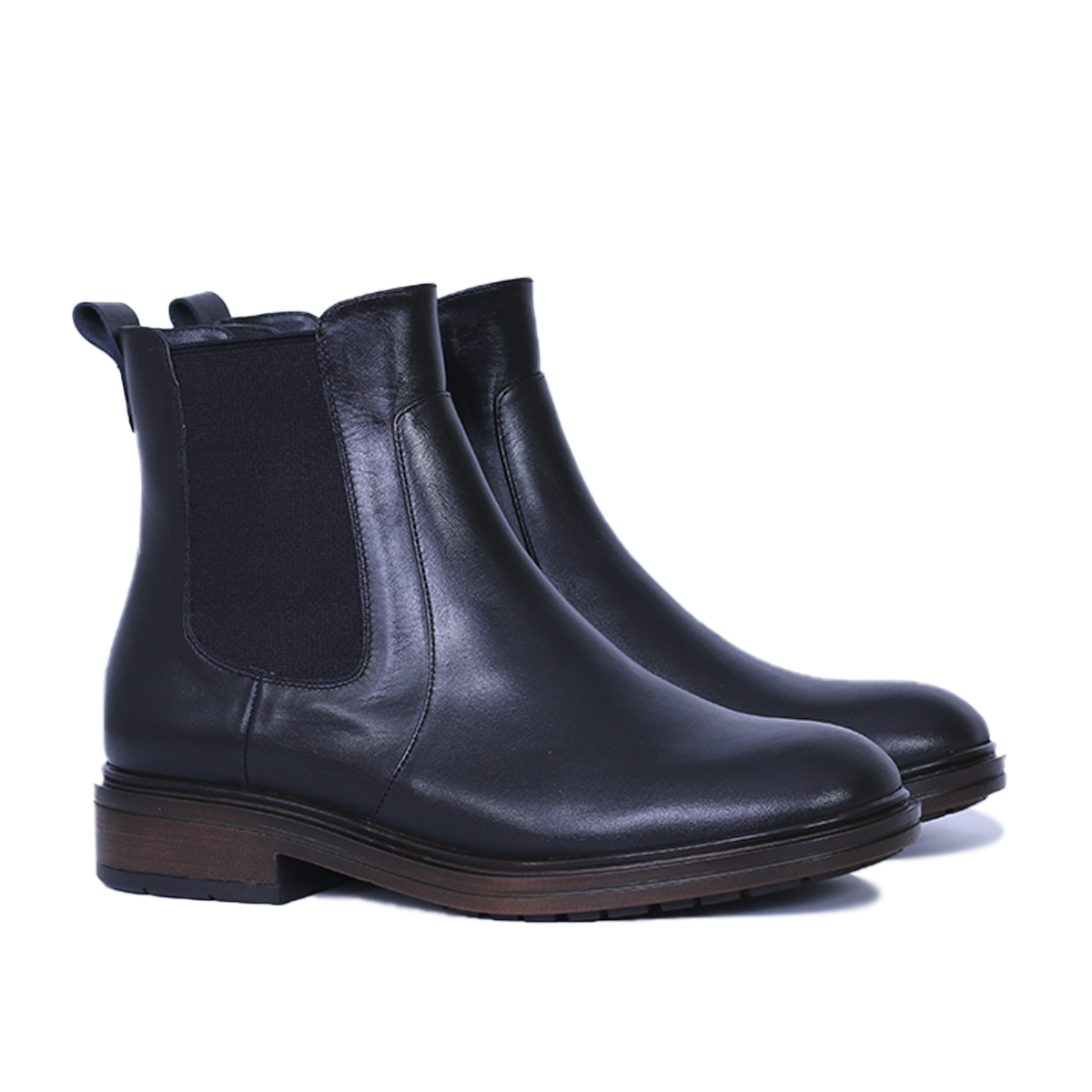 GARY  - BOTTINE EN CUIR NOIR