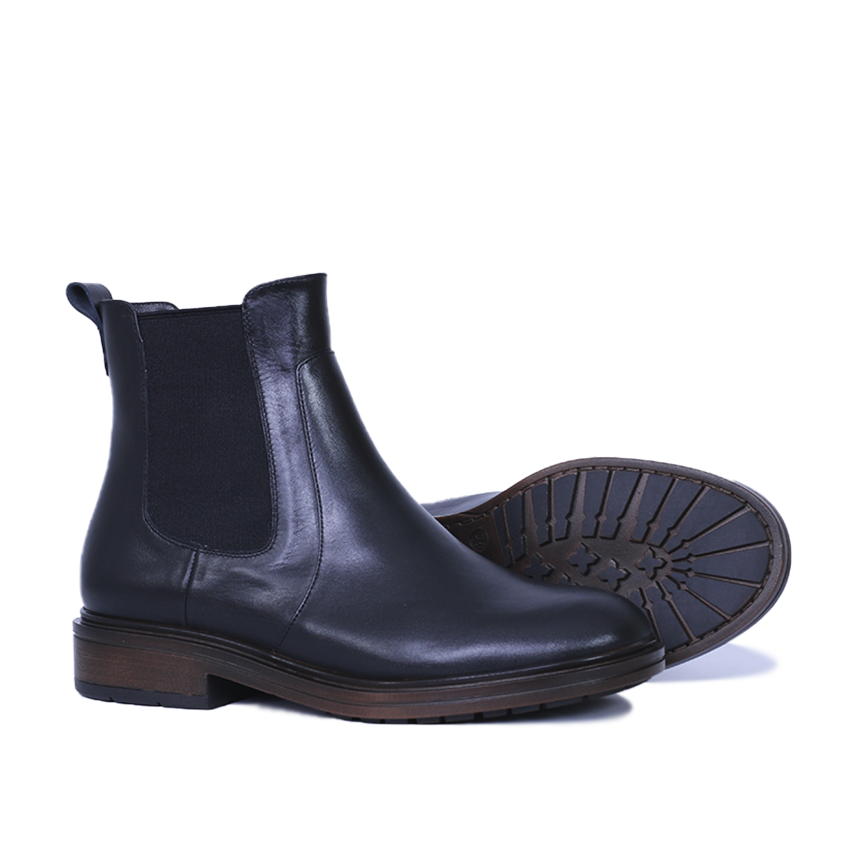 GARY  - BOTTINE EN CUIR NOIR