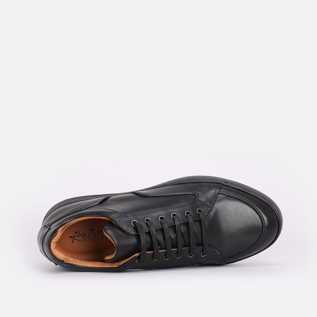 Genova Sneakers / Basket en cuir Noir