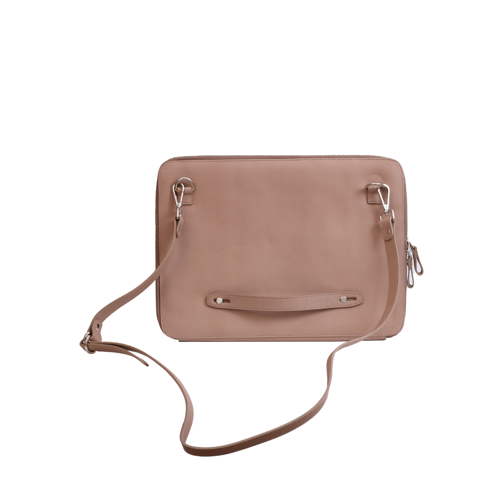 Etui Pc 13" beige avec bandouliere