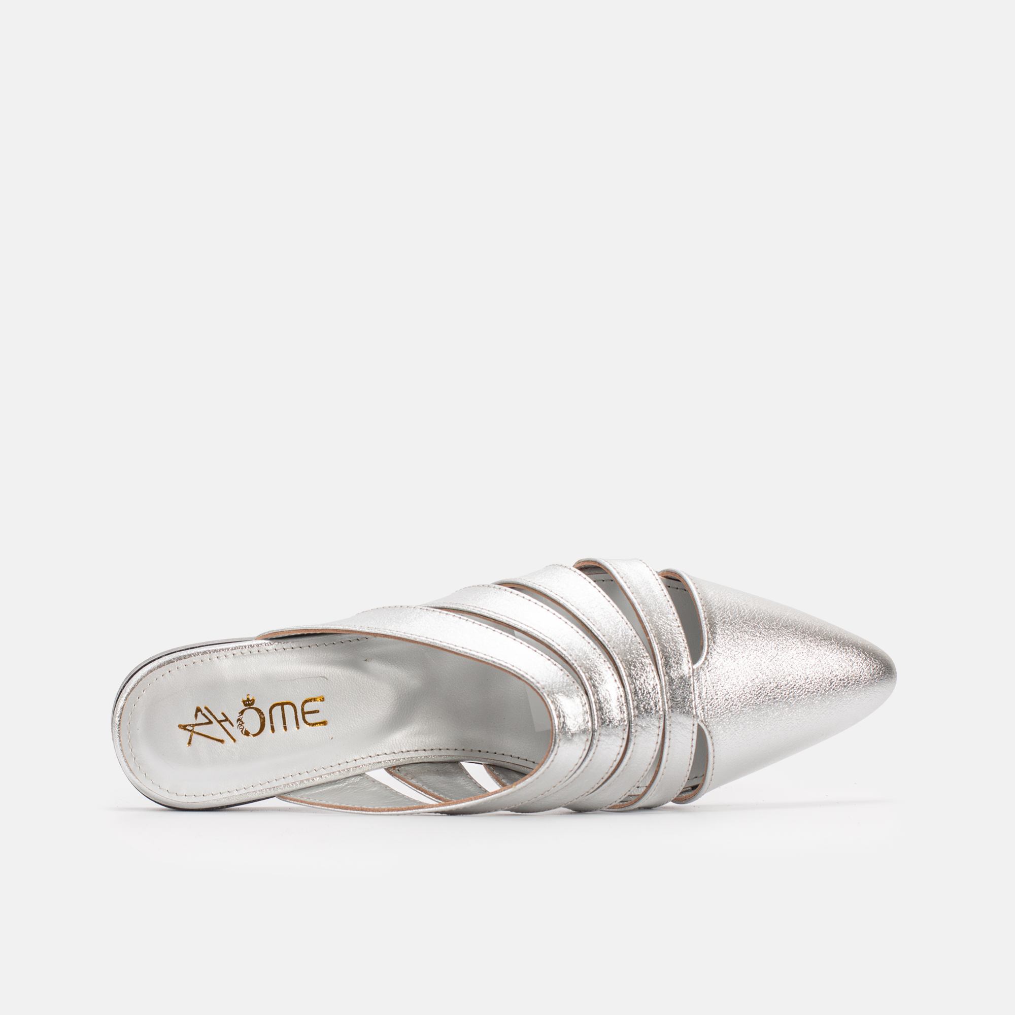 Zina En cuir Argenté