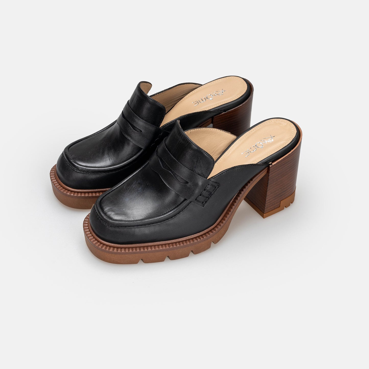 MULE MARRAKECH EN CUIR NOIR