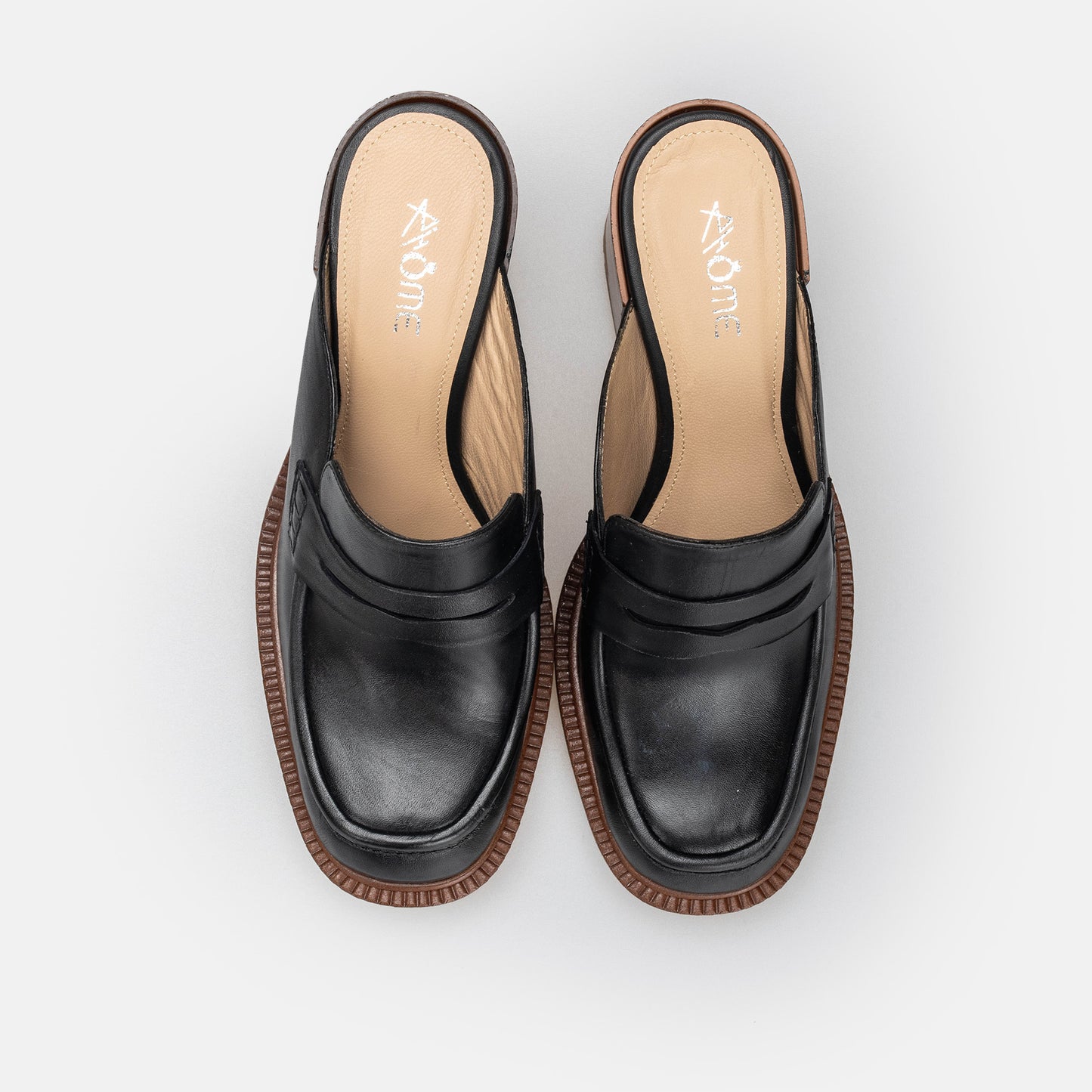 MULE MARRAKECH EN CUIR NOIR