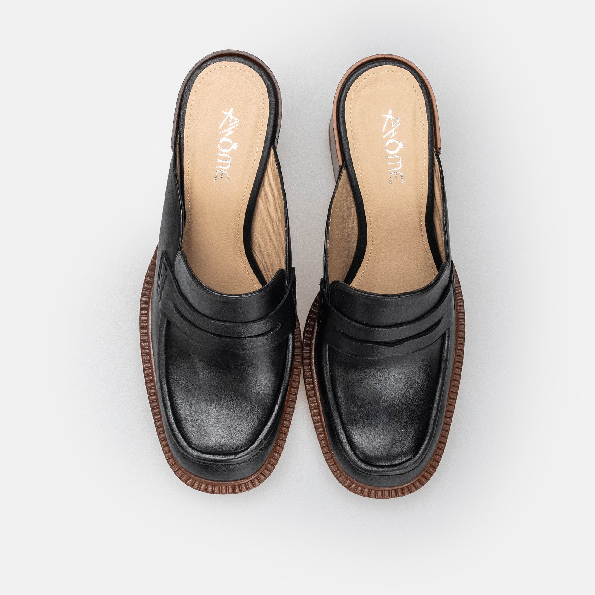 MULE MARRAKECH EN CUIR NOIR