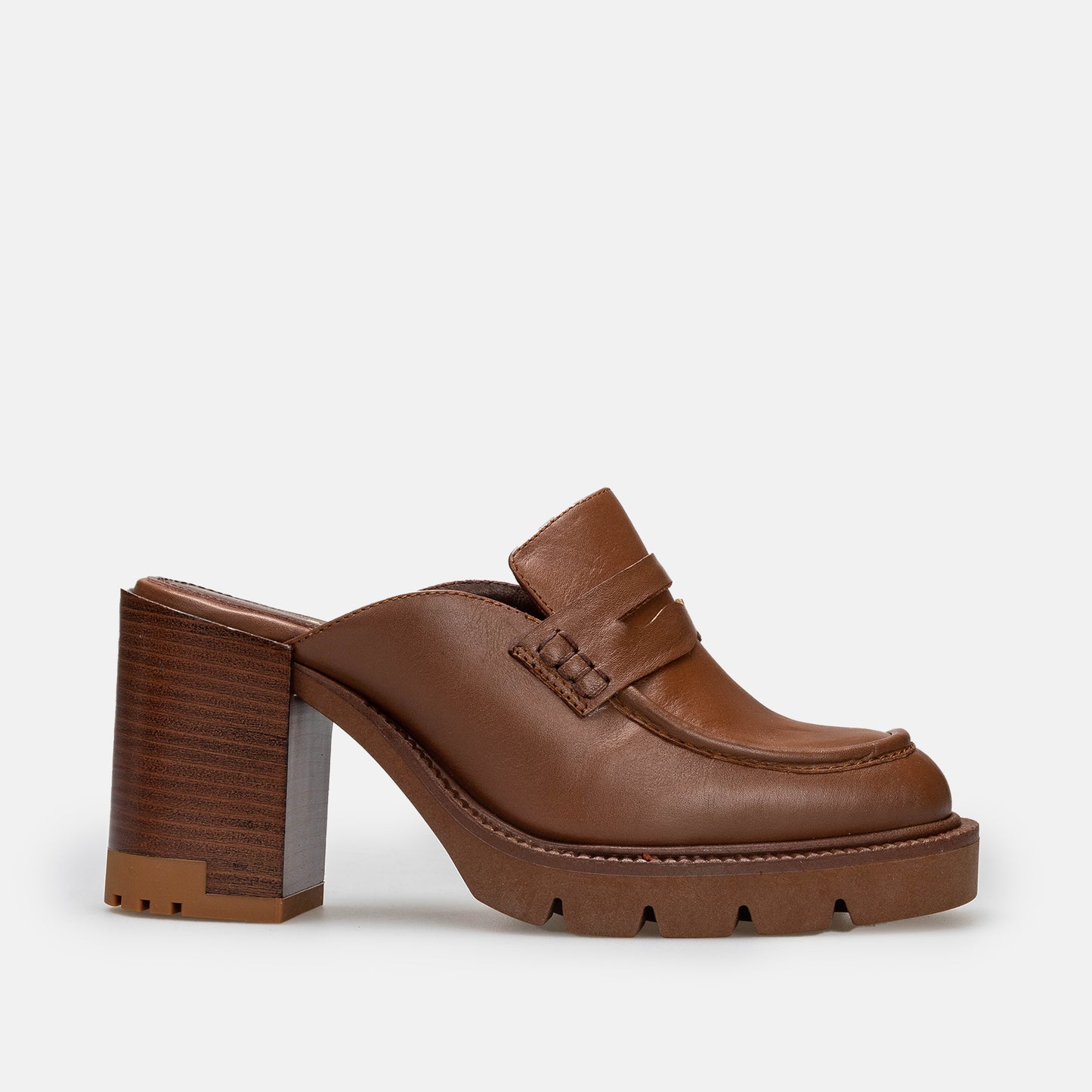 MULE MARRAKECH EN CUIR TABAC