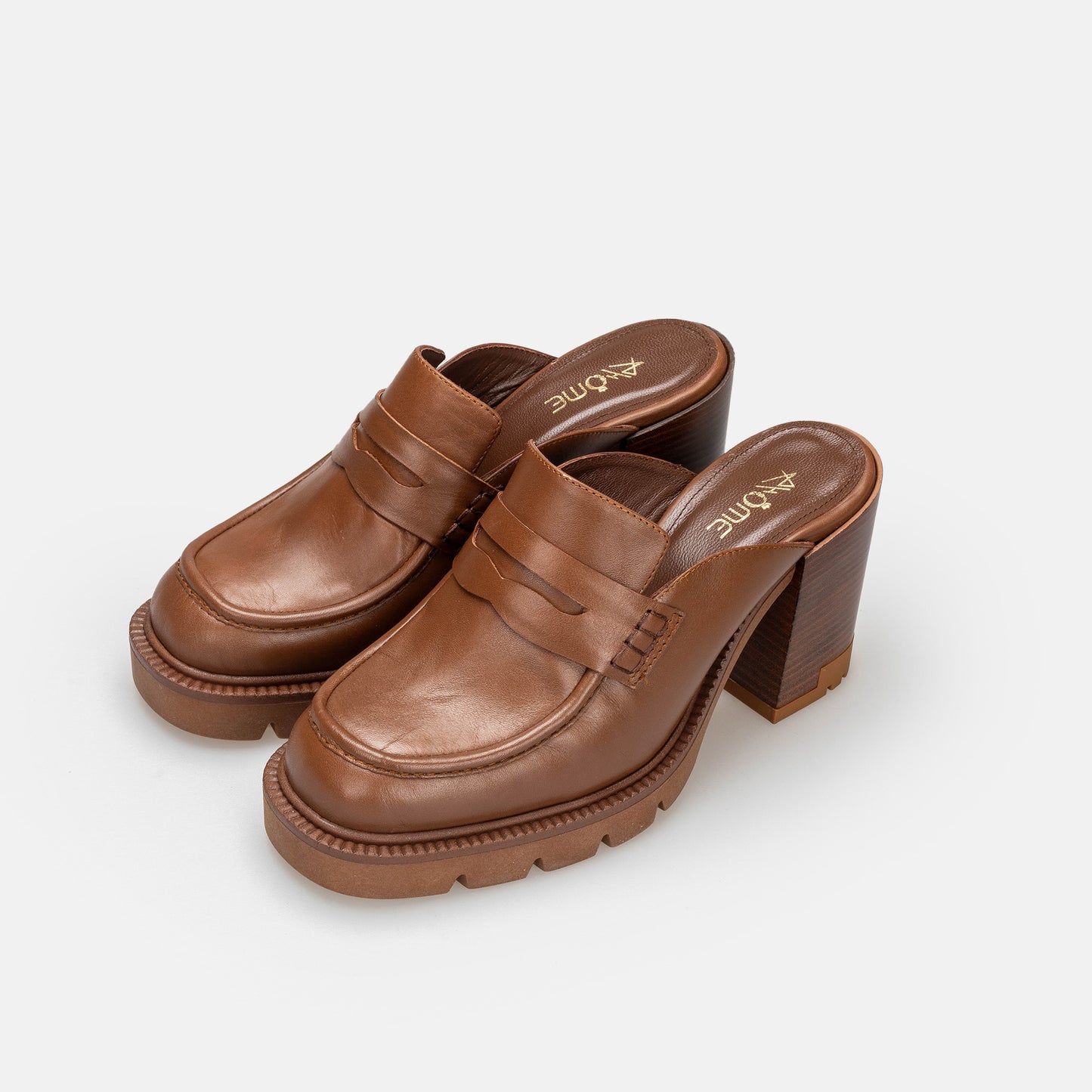 MULE MARRAKECH EN CUIR TABAC