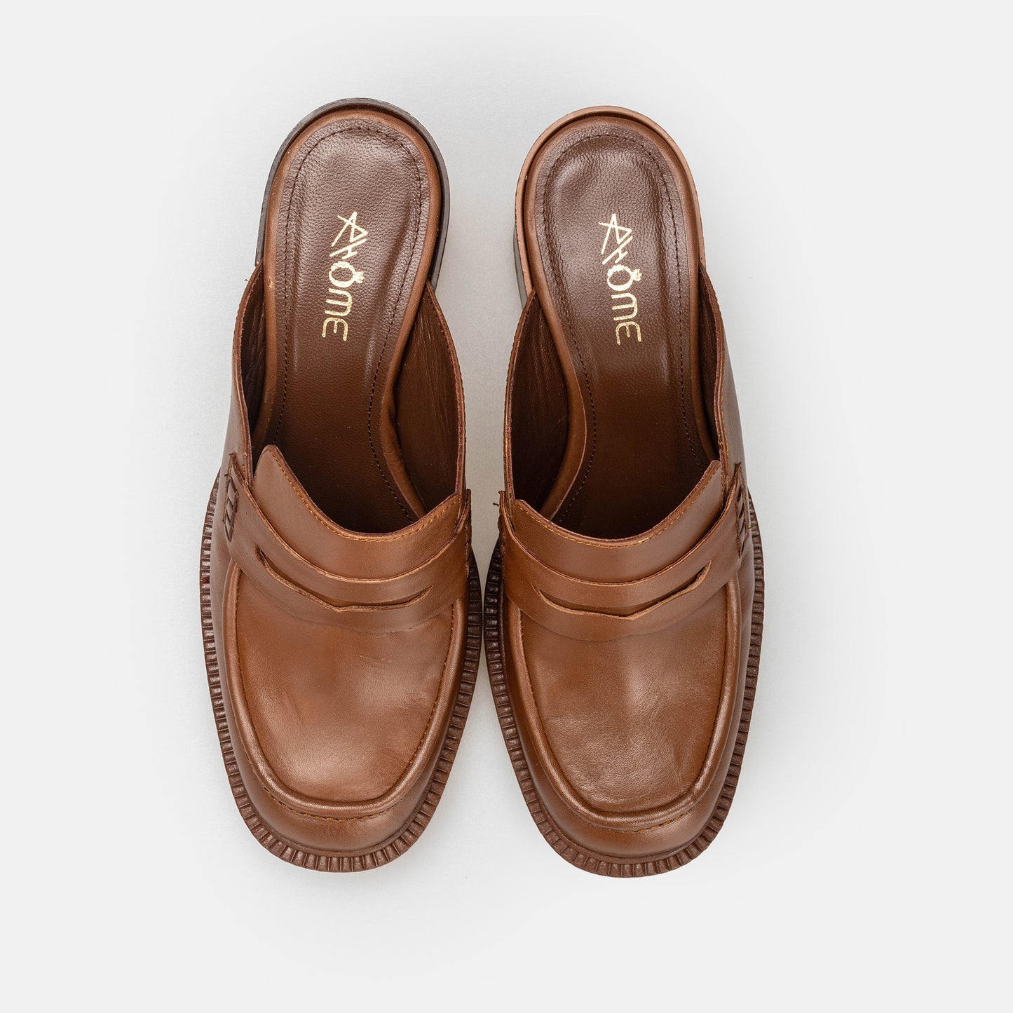 MULE MARRAKECH EN CUIR TABAC