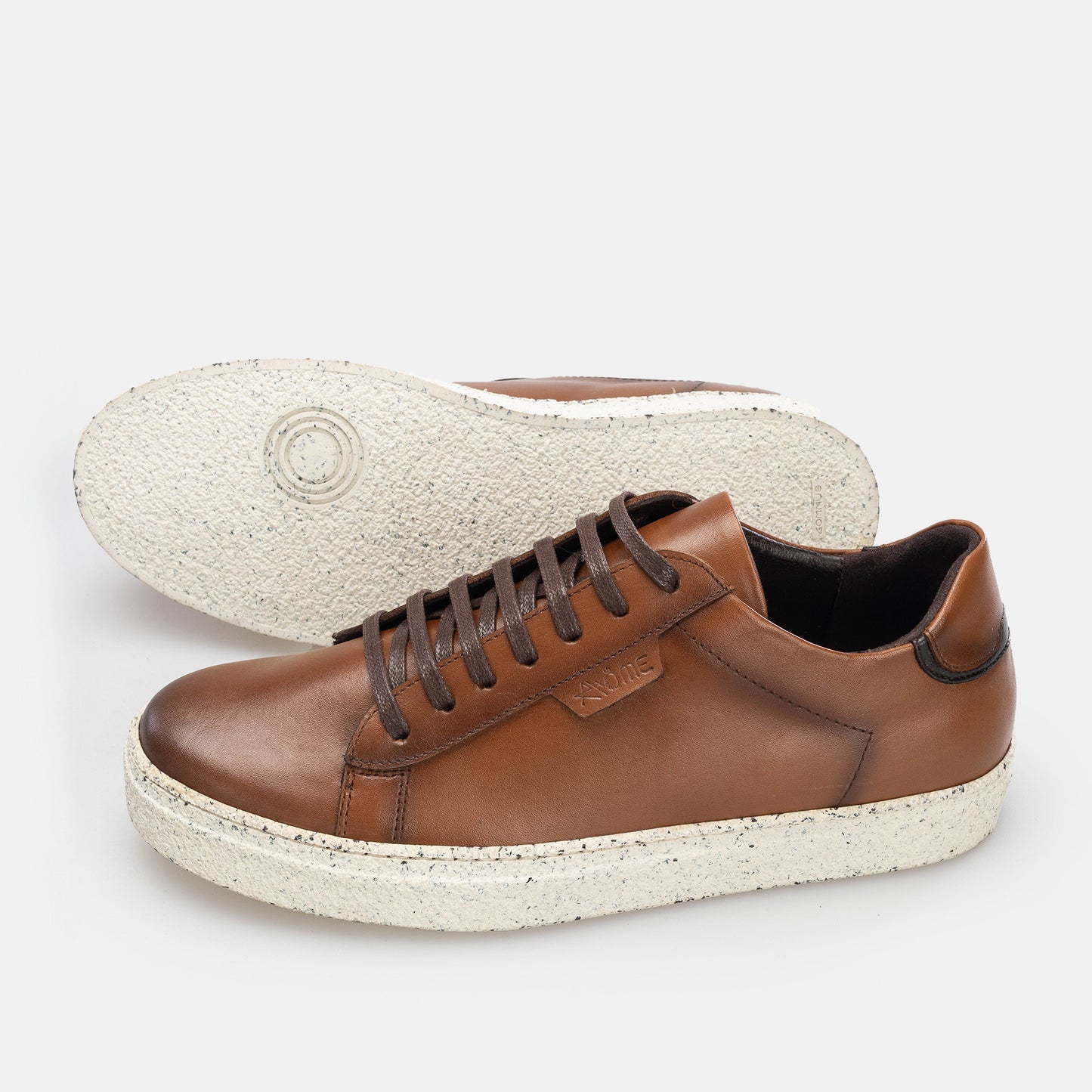KOOPER Sneakers / Basket en cuir tabac
