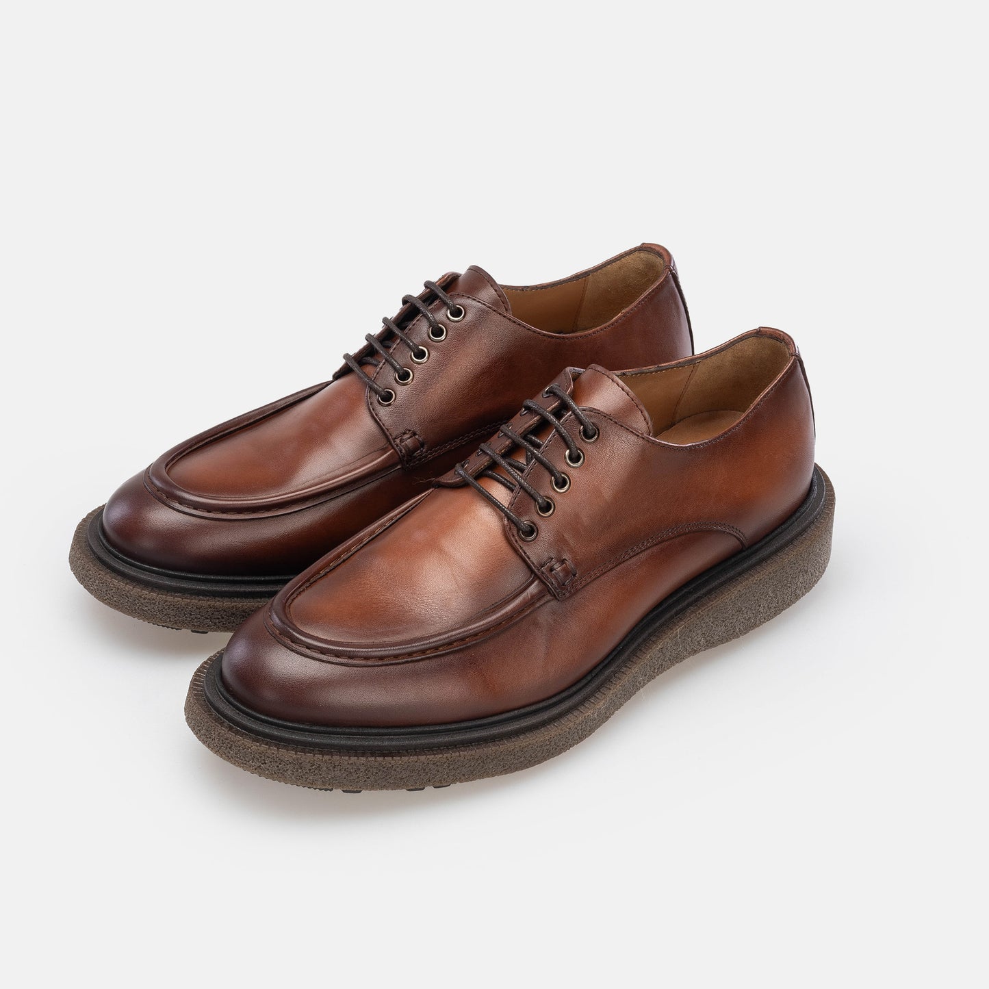Robin  Derby en cuir cognac