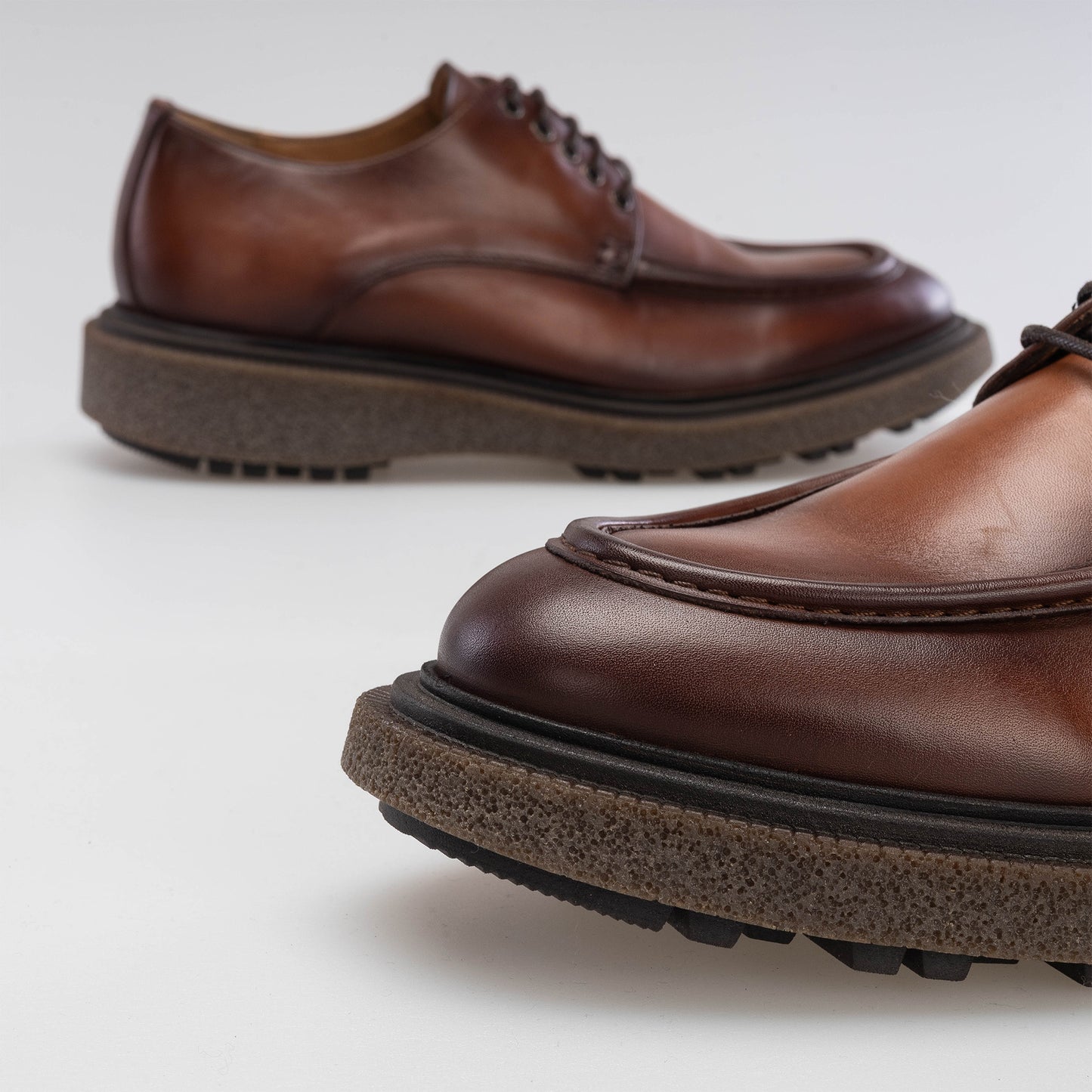 Robin  Derby en cuir cognac