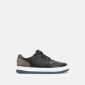 BASKET ENFANTS EN CUIR NOIR 075