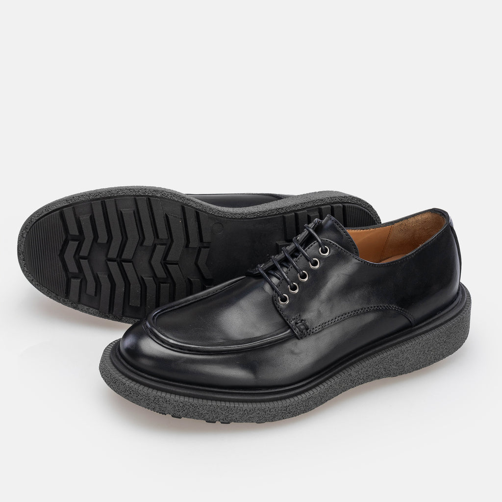 Robin  Derby en cuir noir