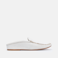 Mules Medina en cuir blanc