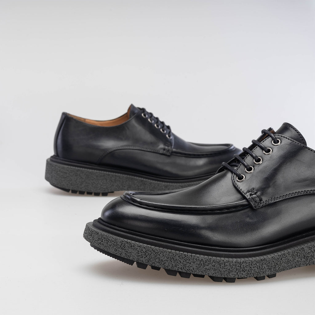 Robin  Derby en cuir noir
