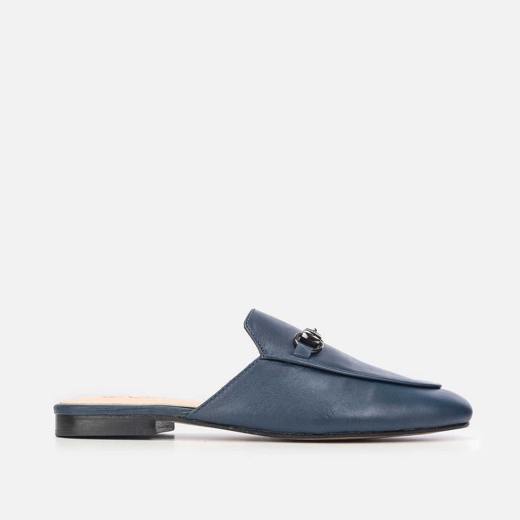 Mules Fes en cuir Bleu marine
