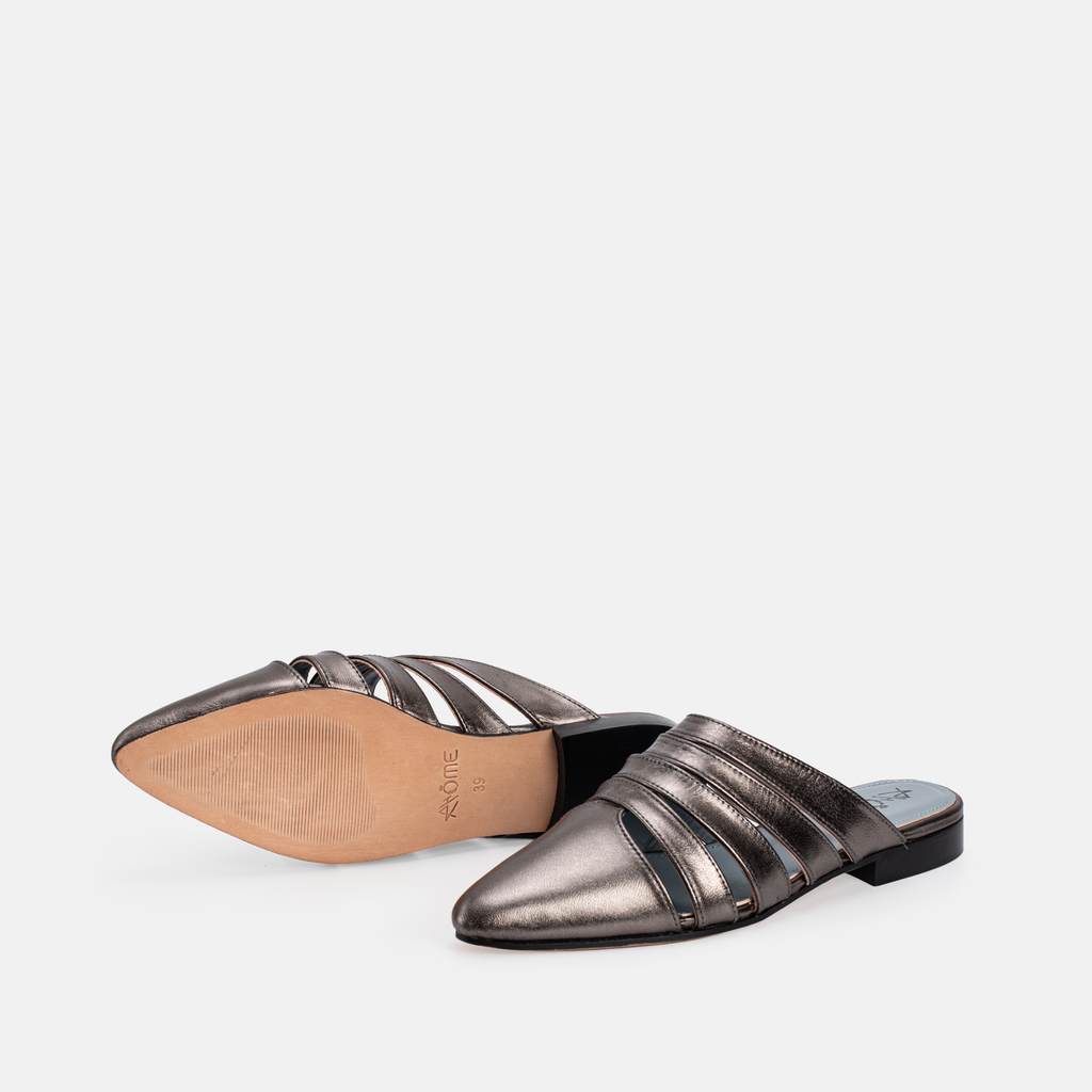 Zina En cuir Nicket noir